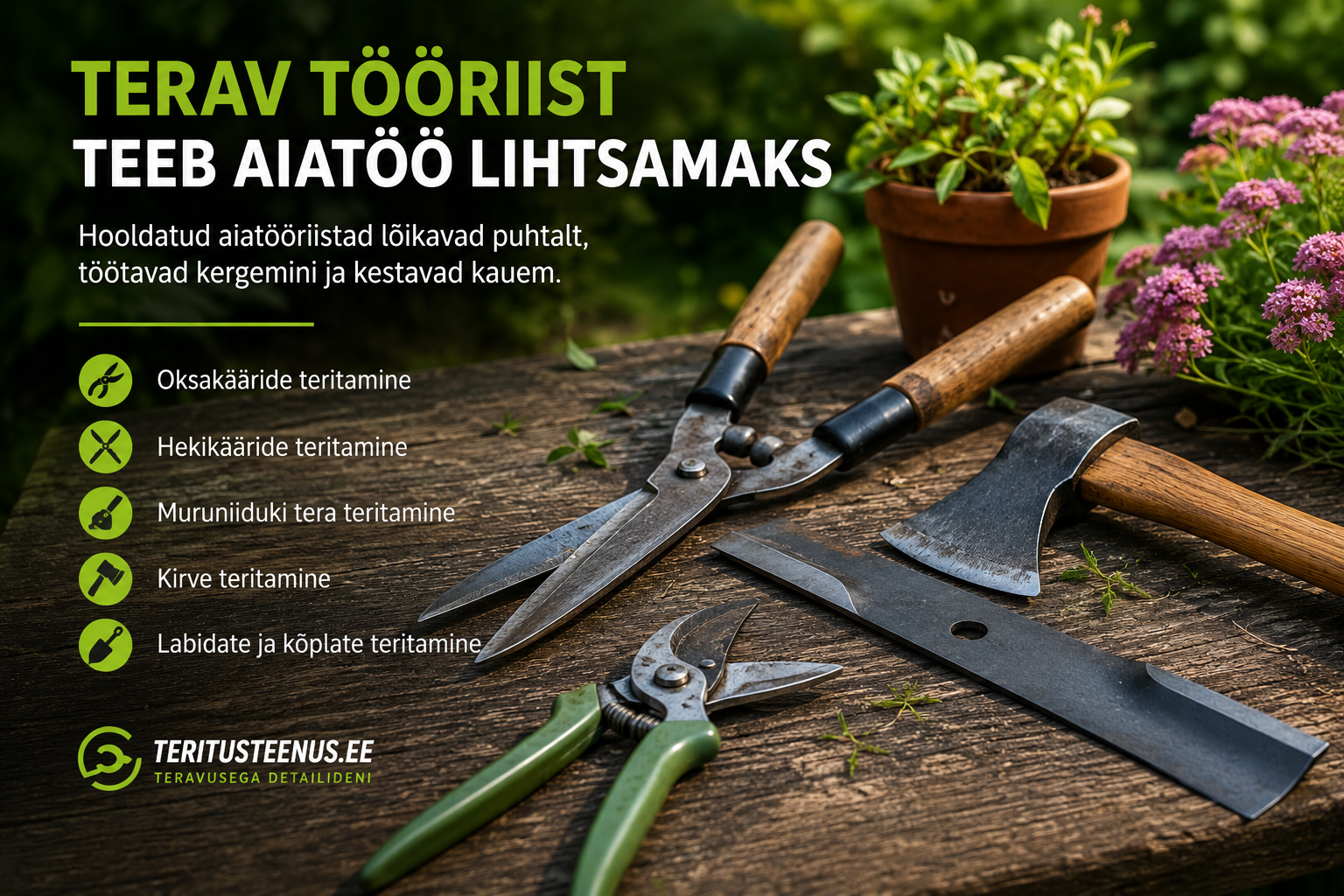 aiatööriistade teritus